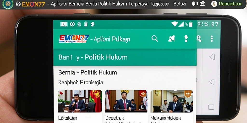 Tampilan antarmuka aplikasi EMON77 yang modern dan informatif.