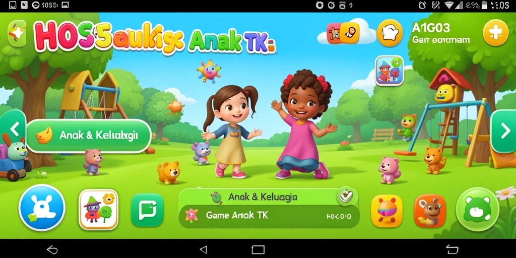 Antarmuka H03 yang menarik dan ramah anak.