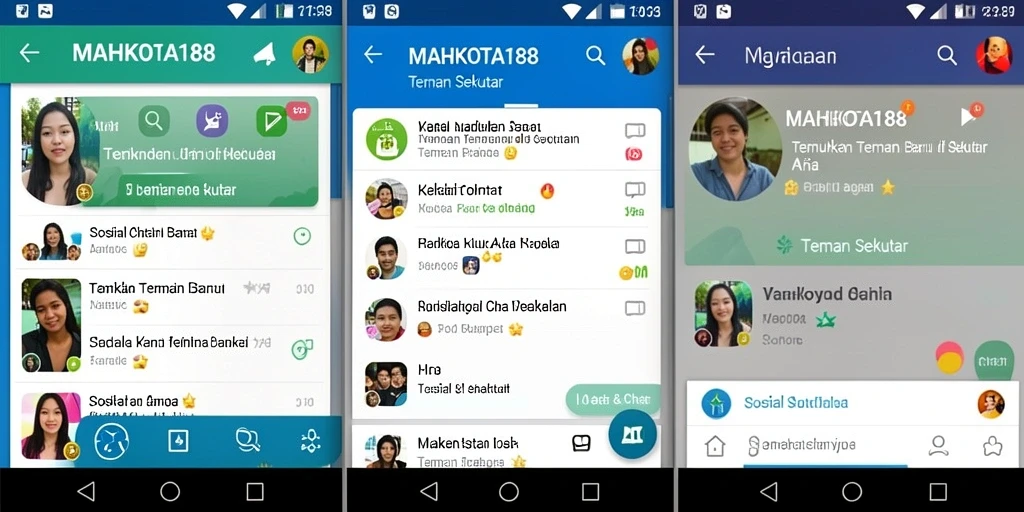 Tampilan antarmuka MAHKOTA188 yang modern dan user-friendly.