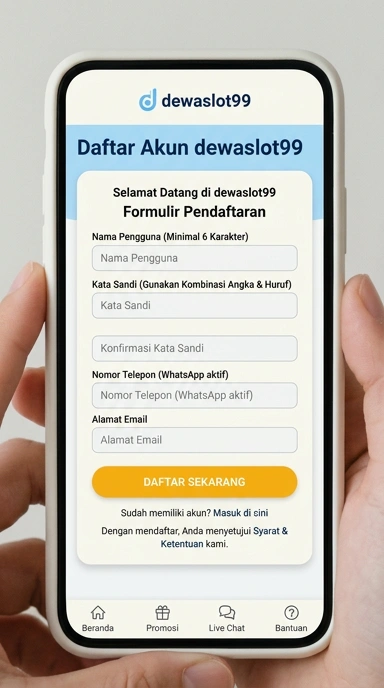 Panduan Daftar Akun Baru di dewaslot99